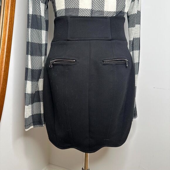 Proenza Schouler mod black mini skirt 60s retro - Picture 11 of 15